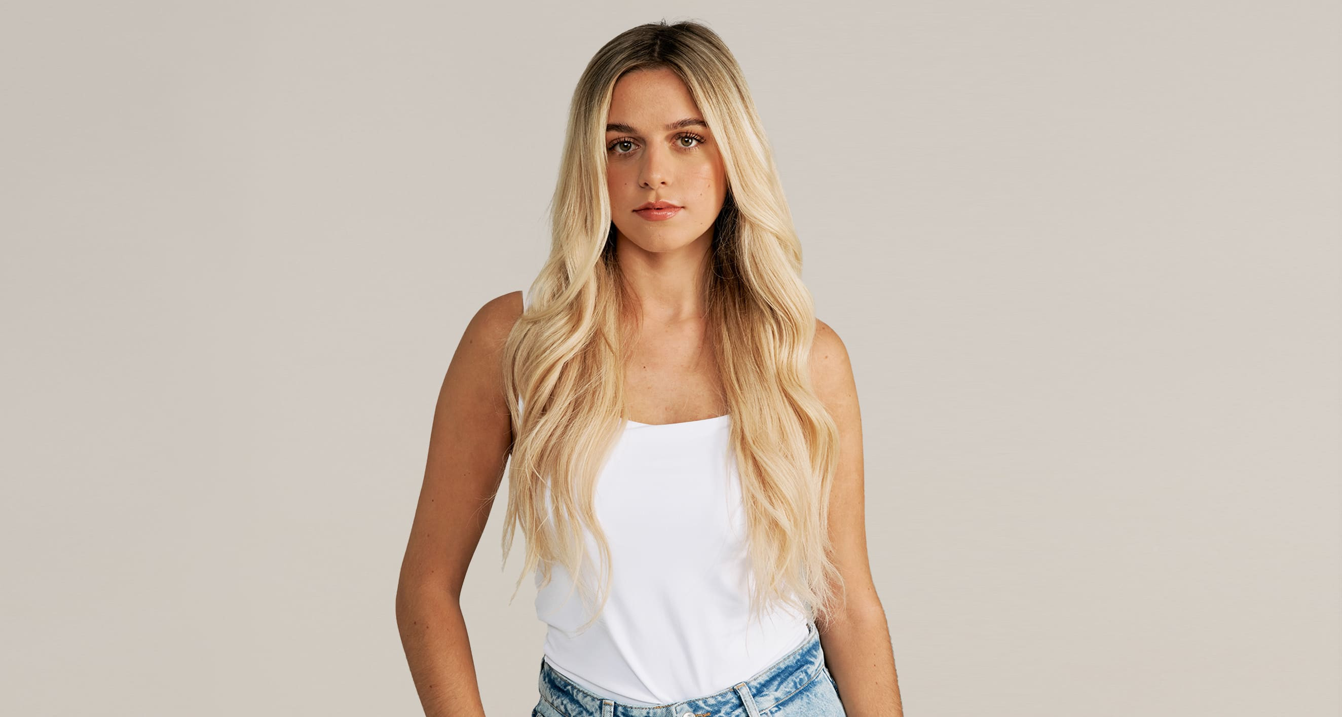 Avec Extensions Clips Classique - Couleur #24 Blond